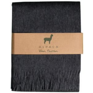 Alpaka Plaid - Anthrazit - 200x150cm - Neu!