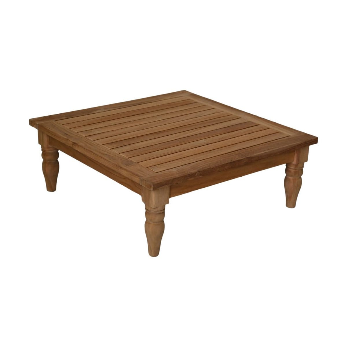Bahama Couchtisch - 80x80x30 - Natur - Teakholz