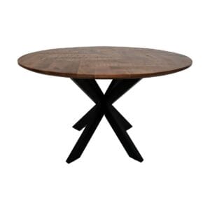 DiningTable Mozaik Verona Rund - 100x100x77 - Natur/Schwarz - Mangoholz/Metall - Mango, Metall, Pulverbeschichtet, Samt DiningTable Mozaik Verona Rund - 100x100x77 - Natur/Schwarz - Mangoholz/Metall - Mango, Metall, Pulverbeschichtet, Samt