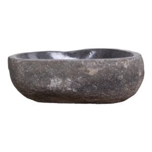Donau Riverstone Waschbecken - Naturstein, 40x35x15cm - Rost, Stein Donau Riverstone Waschbecken - Naturstein, 40x35x15cm - Rost, Stein