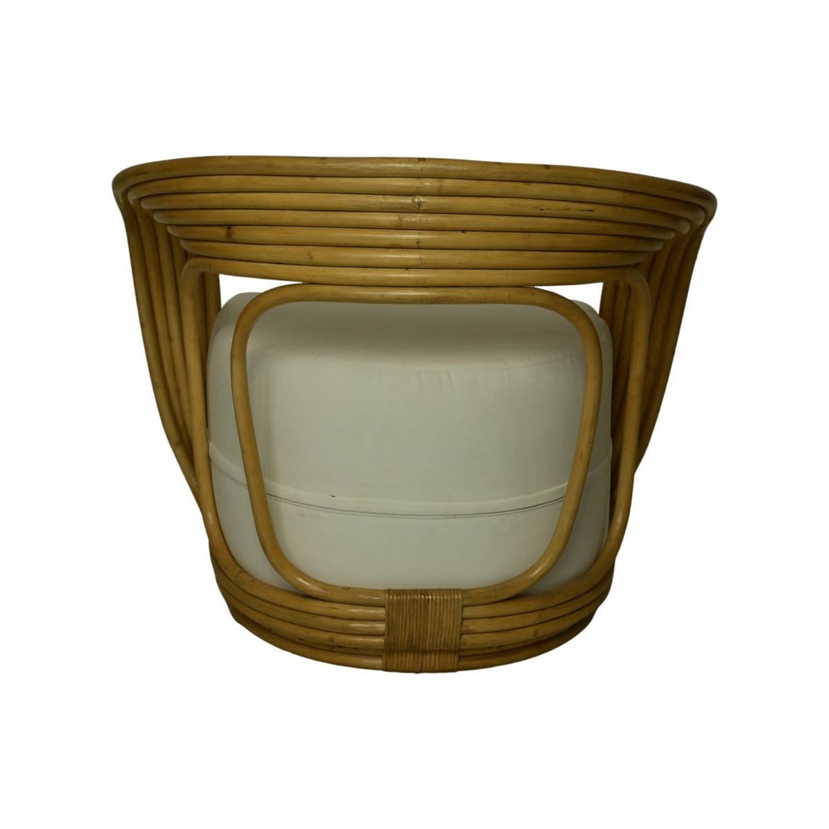 Gartenstuhl Charly mit Kissen - 65x85x42/71 - Natur/Weiß - Teakholz