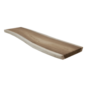 HSM Collection-Baumstammplatte für Esszimmerbank-180x45x6-Natur-Munggur - Eiche, Munggur