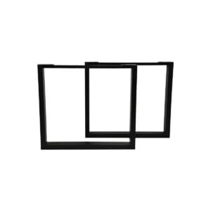 HSM Collection-Tischbein Modell U S/2-1-80x10x72 (75x25mm)-Schwarz-Metall - Metall, Pulverbeschichtet, Rost HSM Collection-Tischbein Modell U S/2-1-80x10x72 (75x25mm)-Schwarz-Metall - Metall, Pulverbeschichtet, Rost