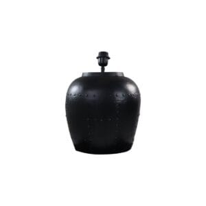 HSM Collection-Tischlampe Klein Mit Nägeln-30x30x40-Schwarz-Metall - Metall