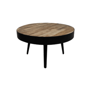 HSM Kollektion-Runder Beistelltisch Bari-ø63x40-Natur/Schwarz-Mango/Metall - Eisen, Mango, Metall HSM Kollektion-Runder Beistelltisch Bari-ø63x40-Natur/Schwarz-Mango/Metall - Eisen, Mango, Metall