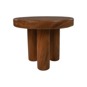 HSM Kollektion-Runder Couchtisch-Ø50*40-Braun-Munggur - Eiche, Munggur