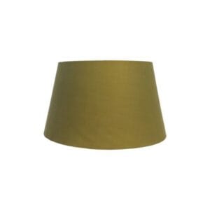 HSM Kollektion-Runder Lampenschirm Konisch Medium-ø35/26×24-Olivgrün-Stoff