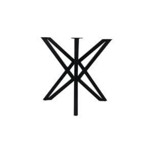 HSM Kollektion-Tischfuß Spider-80*80*72 (40x40mm)-Schwarz-Metall - Metall, Pulverbeschichtet, Rost HSM Kollektion-Tischfuß Spider-80*80*72 (40x40mm)-Schwarz-Metall - Metall, Pulverbeschichtet, Rost