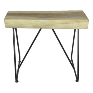 Hocker - 60x45x47 - Munggur/Metall - Natur - Metall, Munggur, Suar Hocker - 60x45x47 - Munggur/Metall - Natur - Metall, Munggur, Suar