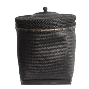 I8 Korb Bügel Schwarz L - Rattan