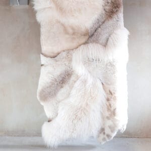 Isländisches Schafsfell Teppich Melange - 160x140cm -