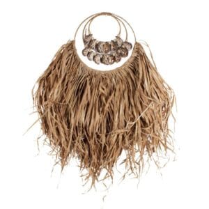 Raffia Muschel Wanddekoration -