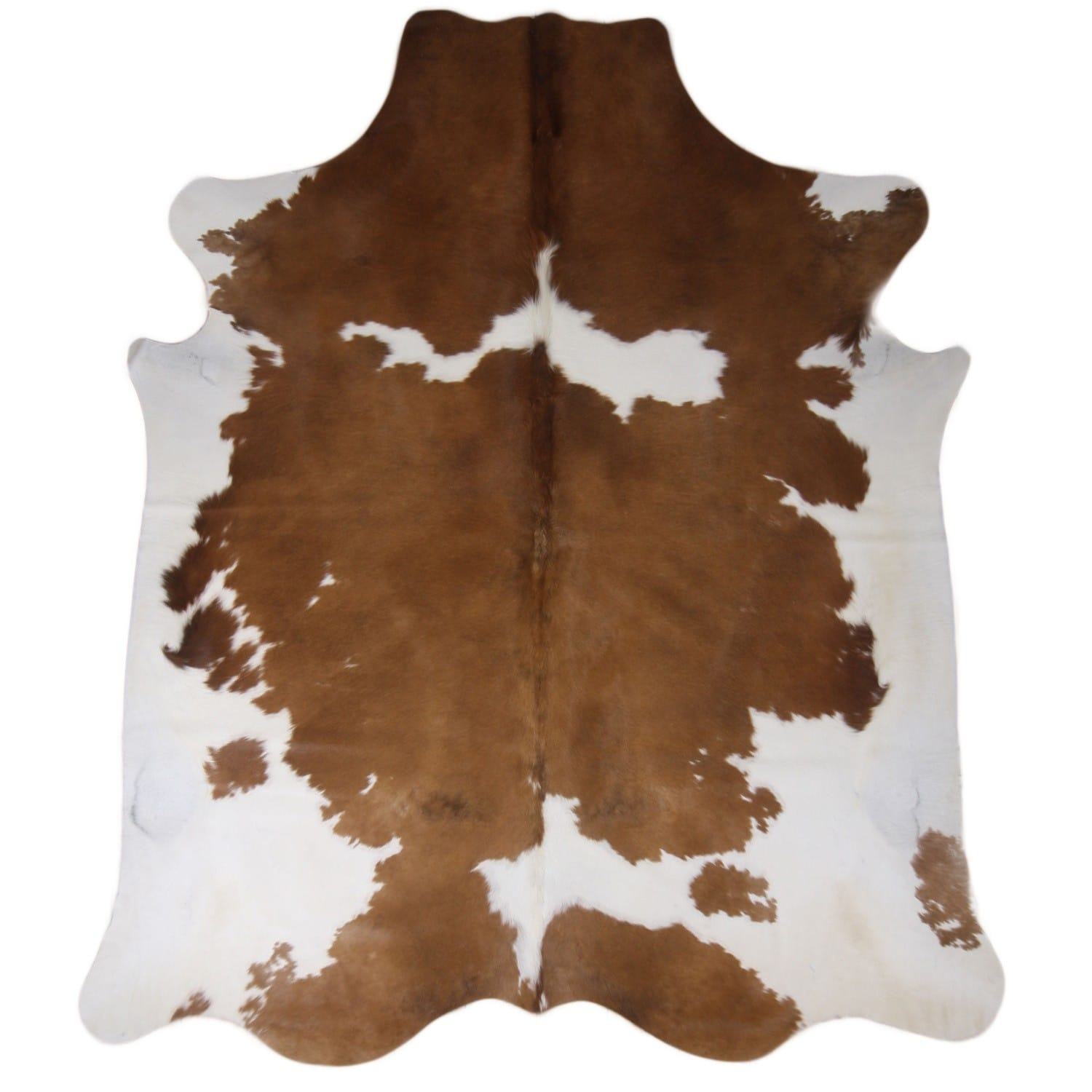 Rot & Weiß geflecktes Kuhfell - 3-4m²