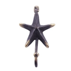 Seastar-Haken aus Messing (5er Set) - Eiche, Gold
