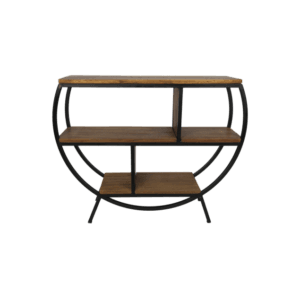 SideTable - 90x25x80 cm - Natur/Schwarz - Mango/Eisen - Eisen, Mango, Metall