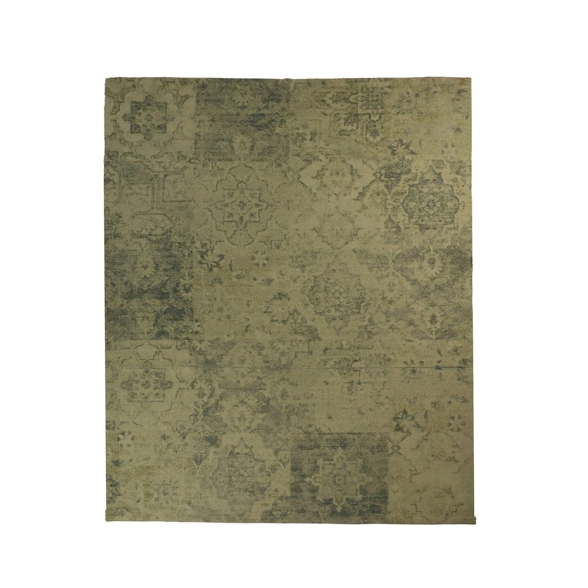 Teppich Patchwork - 160x230 - Beige/gelb/grün/blau - Polyester