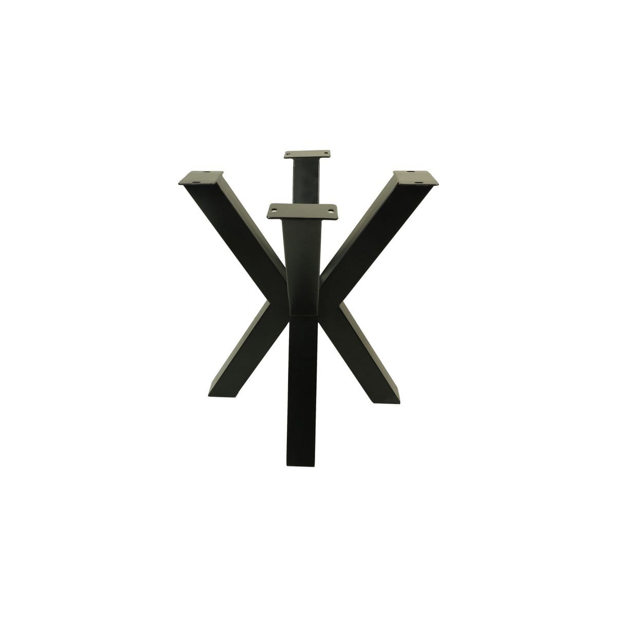 Tisch BaseOakland - 3D-Modell - 60x60x68 - Schwarz - Metall