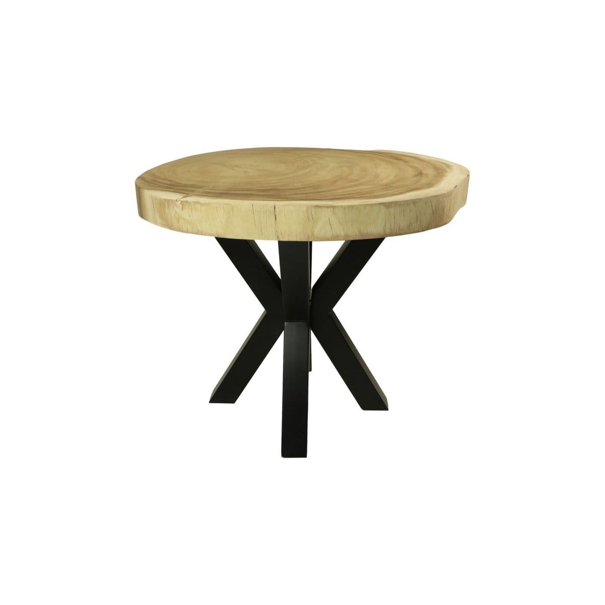 Tisch BaseOakland - 3D-Modell - 60x60x68 - Schwarz - Metall