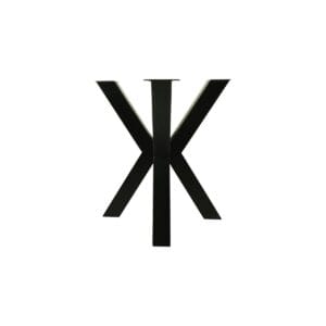 Tisch BaseOakland - 3D-Modell - 60x60x68 - Schwarz - Metall - Metall, Munggur, Pulverbeschichtet, Rost Tisch BaseOakland - 3D-Modell - 60x60x68 - Schwarz - Metall - Metall, Munggur, Pulverbeschichtet, Rost