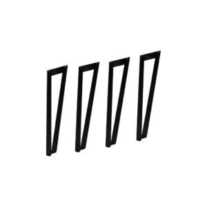 Tischbein V-Modell - 20x10,5x72 - Pulverbeschichtet Schwarz - Metall - 4er Set - Metall, Pulverbeschichtet, Rost Tischbein V-Modell - 20x10,5x72 - Pulverbeschichtet Schwarz - Metall - 4er Set - Metall, Pulverbeschichtet, Rost