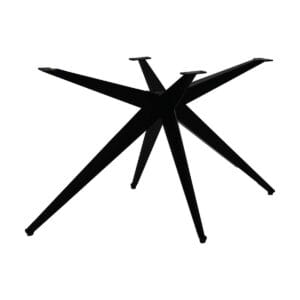 TischgestellWinkel - 135x80x72 - Pulverbeschichtet Schwarz - Metall - Metall, Pulverbeschichtet, Rost