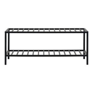 Vita Schuhregal - schwarz, Stahl, 79x34x32cm - Metall