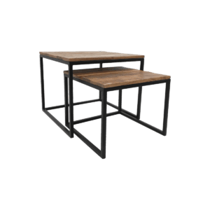 2 Stück Couchtisch-Set Edgar - 60*60*50/50*50*40 - Mango, Metall 2 Stück Couchtisch-Set Edgar - 60*60*50/50*50*40 - Mango, Metall
